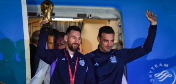ليونيل ميسي وليونيل سكالوني وين وين winwin كأس العالم قطر 2022