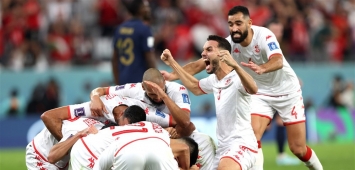 أرشيفية - احتفال لاعبي تونس بهدف الفوز ضد فرنسا في مونديال قطر (Getty)