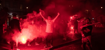 احتفالات صاخبة لمشجعي نابولي بعد التتويج بلقب الدوري الإيطالي (Getty) ون ون winwin
