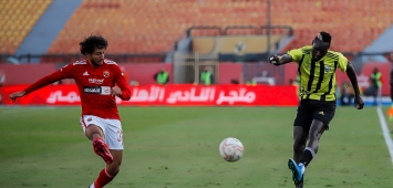 لقطة من مباراة الأهلي المصري والمقاولون العرب (twitter/ EPL) ون ون winwin 