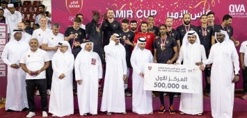 الريان بطلًا لكأس أمير قطر لكرة الطائرة (twitter/qatar_olympic) ون ون winwin