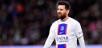 الأرجنتيني ليونيل ميسي بقميص فريقه السابق باريس سان جيرمان الفرنسي (Getty) Lionel Messi وين وين winwin