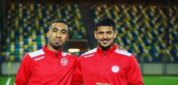 لاعبا المنتخب التونسي حمدي العبيدي (يسار) ومحمد دراغر (Facebook/FTF.OFFICIELLE) ون ون winwin