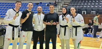 بعض عناصر منتخب الأردن للتايكواتدو المشتركين في بطولة بيروت المفتوحة(Facebook/Jordan Taekwondo Federation)
