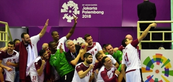 منتخب قطر لكرة اليد في دورة الألعاب الآسيوية 2018 أ.ف.ب AFP