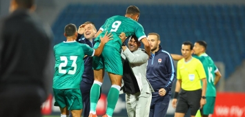 احتفال لاعبي العراق بعد الفوز على الأردن (FACEBOOK/IFA)