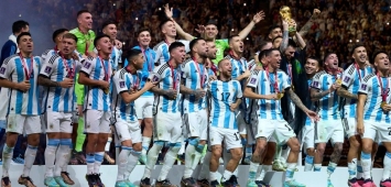 من مراسم تتويج منتخب الأرجنتين بمونديال قطر 2022 winwin ون ون غيتي Getty