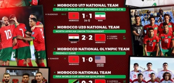نتائج جيدة حققتها المنتخبات المغربية في يوم واحد (Facebook/Équipe du Maroc)