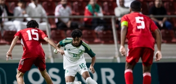 المنتخب السعودي للناشئين في مباراة الإمارات ببطولة غرب آسيا 