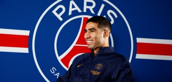المغربي أشرف حكيمي لاعب فريق باريس سان جيرمان الفرنسي (PSG)