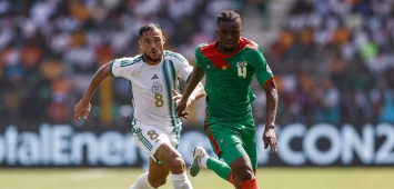 من مباراة المنتخب الجزائري أمام بوركينا فاسو بكأس أمم أفريقيا 2023 (Getty) ون ون winwin