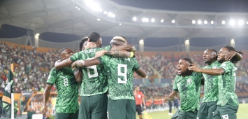 فرحة لاعبي نيجيريا ببلوغ ربع نهائي كأس أمم أفريقيا 2024 (Getty)