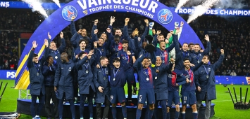 نجوم نادي باريس سان جيرمان يحتفلون بقب كأس السوبر الفرنسي (X/PSG_Arab) ون ون winwin