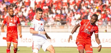 لقطة من مواجهة الوداد المغربي وسيمبا التنزاني في الجولة الماضية من دوري أبطال أفريقيا (cafonline) ون ون winwin