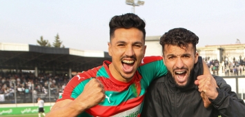من احتفال لاعبي مولودية الجزائر بالتأهل إلى ربع نهائي كأس الجزائر ون ون winwin