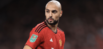 المغربي سفيان أمرابط لاعب مانشستر يونايتد الإنجليزي (The Times)