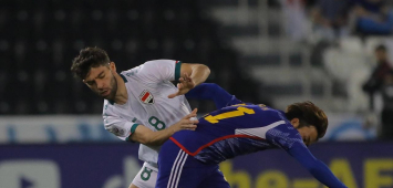 المنتخب الأولمبي العراقي يخسر أمام اليابان في كأس آسيا تحت 2024 (FACEBOOK / IFA)