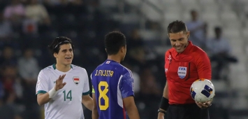 مباراة منتخب العراق الأولمبي أمام نظيره اليابني في نصف نهائي كأس آسيا تحت 23 عاما (Facebook/IFA) ون ون winwin
