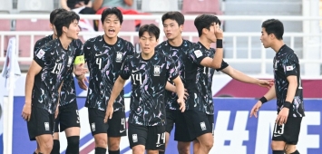 من احتفال لاعبي كوريا الجنوبية خلال الفوز على الصين في بطولة كأس آسيا تحت 23 عامًا ون ون winwin