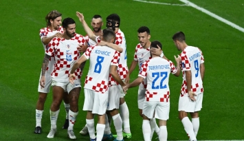 احتفال نجوم كرواتيا بالهدف الثاني في شباك كندا بكأس العالم قطر 2022 