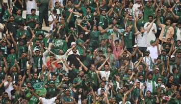 الجماهير السعودية في مباراة الأرجنتين