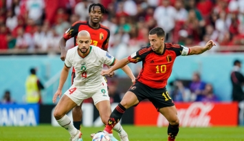 المغرب وبلجيكا في كأس العالم 