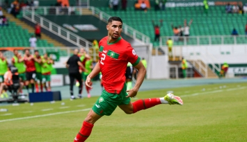 أشرف حكيمي سجل هدف المغرب الوحيد في المواجهة (Getty)