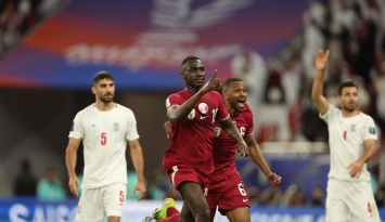 المعز علي أهدة قطر هدف الفوز في الدقائق الأخيرة من عمر المواجهة (winwin)