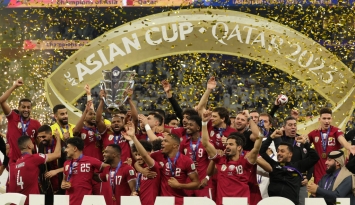 المنتخب القطري بطلًا لكأس آسيا 2024 (Getty)