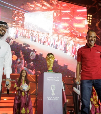 ختام جولة كأس العالم في قطر بحضور البرازيلي كافو