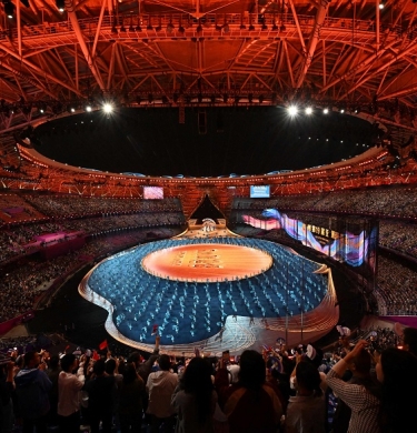 انطلاق دورة الألعاب الآسيوية اليوم السبت 23 سبتمبر/أيلول 2023 ون ون winwin غيتي Getty