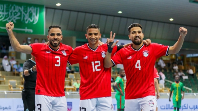 مصر تكتسح موريتانيا في افتتاح كأس العرب للصالات