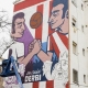 جدارية الديربي تزين العاصمة الإسبانية مدريد وتنشد مبدأ الوحدة بين جماهير كرة القدم