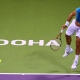 أسطورة التنس روجر فيدرير في بطولة قطر المفتوحة (Getty)