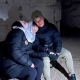 الأوكراني جيورجي سوداكوف لاعب وسط شاختار مع زوجته ليزا (Twitter/ ManuHeredia21)
