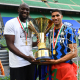أشرف حكيمي وروميلو لوكاكو قادا إنتر ميلان للفوز بلقب الدوري الإيطالي الموسم الماضي (Getty)