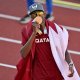 البطل القطري معتز برشم يحصد الميدالية الذهبية في مونديال ألعاب القوى بولاية أوريغون الأمريكية(Getty)