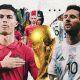 الأرجنتيني ليونيل ميسي البرتغالي كريستيانو رونالدو مُجسم كأس العالم ون ون winwin