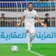 احتفال الغابوني آرون بوبندزا لاعب نادي الشباب السعودي بهدفه في مرمى الطائي (twitter/SPL)