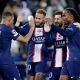 فرحة لاعبي باريس سان جيرمان بالفوز على ماكابي في دوري أبطال أوروبا (Getty) ون ون winwin