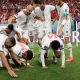 لاعبو منتخب المغرب يحتفلون بالفوز على بلجيكا في كأس العالم 2022 (Getty) ون ون winwin