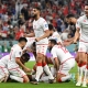 لاعبو منتخب تونس يحتفلون بفوزهم على فرنسا في كأس العالم 2022 ون ون winwin