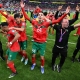 سعادة نجوم المغرب بعد الفوز على البرتغال (Getty) ون ون winwin