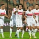 لاعبو الزمالك يحتفلون بالفوز (1-0) على نادي بيراميدز في الدوري المصري 2022-23 (Twitter/ZSCOfficial) ون ون winwin