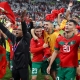 المنتخب المغربي يحتفل بالتأهل إلى نصف نهائي مونديال قطر (Getty) ون ون winwin