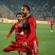 فرحة محمود كهربا لاعب الأهلي بعد تسجيل هدفه في مرمى الزمالك ون ون winwin