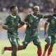 من احتفال لاعبي مدغشقر بفوزهم على المنتخب السوداني في شان 2022 (Twitter/ CAF_Online) ون ون winwin