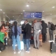 بعثة "كان 2023" لدى وصولها لمطار هواري بومدين الدولي بالجزائر(facebook/Cochan2022)