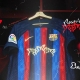 شعار المغنية روزاليا يزين قميص برشلونة في كلاسيكو الدوري الإسباني (fcbarcelona) ون ون winwin
