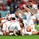 أرشيفية - احتفال لاعبي تونس بهدف الفوز ضد فرنسا في مونديال قطر (Getty)